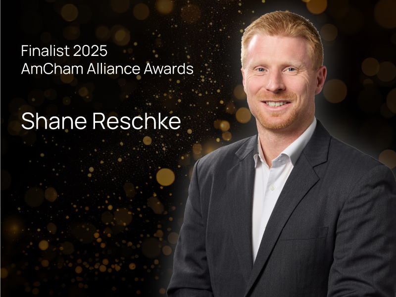 Shane Reschke selected as a finalist in the 2025 AmCham Alliance Awards
