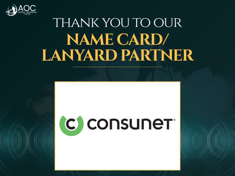 Proudly sponsoring AOC EW ANZ 2026